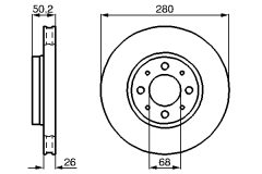 BOSCH 0986478602 — Disc de frână