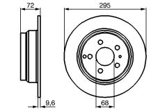 BOSCH 0986478628 — Тормозной диск
