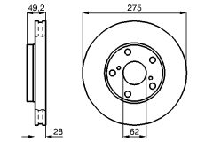 BOSCH 0986478632 — Disc de frână