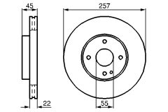 BOSCH 0986478638 — Disc de frână