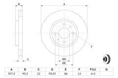BOSCH 0986478639 — Disc de frână