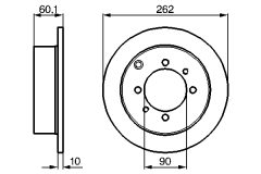 BOSCH 0986478655 — Тормозной диск