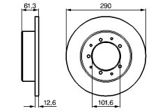BOSCH 0986478656 — Тормозной диск