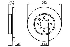 BOSCH 0986478657 — Disc de frână