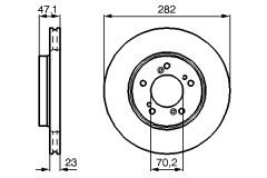 BOSCH 0986478667 — Тормозной диск