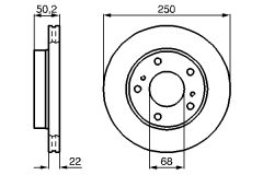 BOSCH 0986478685 — Тормозной диск
