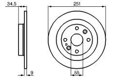 BOSCH 0986478701 — Тормозной диск