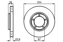 BOSCH 0986478714 — Тормозной диск