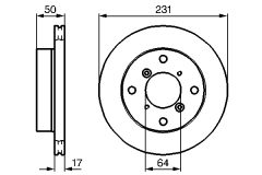 BOSCH 0986478721 — Тормозной диск