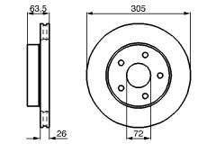 BOSCH 0986478772 — Disc de frână