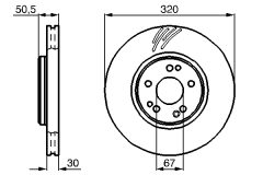 BOSCH 0986478791 — Disc de frână