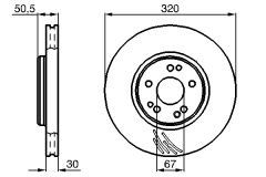 BOSCH 0986478792 — Disc de frână