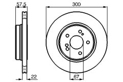 BOSCH 0986478793 — Disc de frână