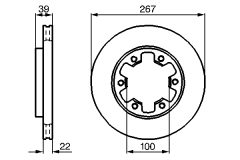 BOSCH 0986478806 — Тормозной диск