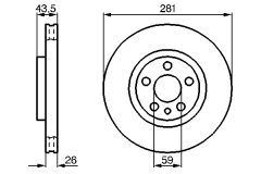 BOSCH 0986478812 — Тормозной диск