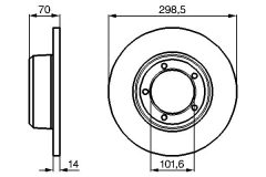BOSCH 0986478827 — Тормозной диск