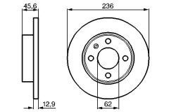BOSCH 0986478859 — Тормозной диск
