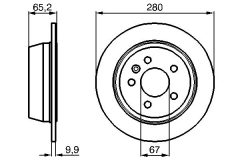 BOSCH 0986478873 — Тормозной диск
