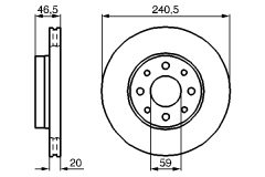 BOSCH 0986478878 — Disc de frână