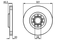 BOSCH 0986478985 — Disc de frână