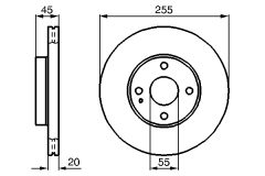 BOSCH 0986478996 — Тормозной диск