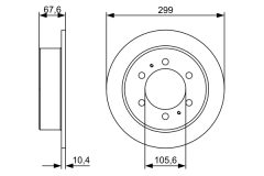 BOSCH 0986478999 — Тормозной диск