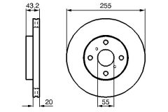 BOSCH 0986479012 — Тормозной диск