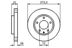 BOSCH 0986479016 — Disc de frână