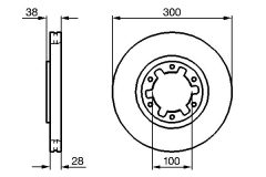 BOSCH 0986479031 — Disc de frână