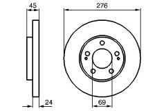 BOSCH 0986479035 — Тормозной диск
