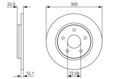 BOSCH 0986479050 — Тормозной диск