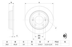 BOSCH 0986479052 — Disc de frână