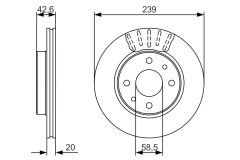 BOSCH 0986479082 — Тормозной диск