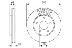 BOSCH 0986479091 — Тормозной диск