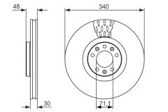 BOSCH 0986479092 — Disc de frână