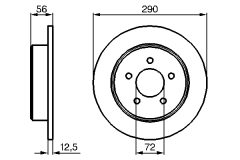 BOSCH 0986479102 — Тормозной диск