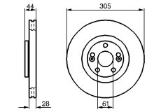 BOSCH 0986479109 — Тормозной диск