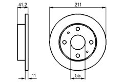 BOSCH 0986479119 — Disc de frână