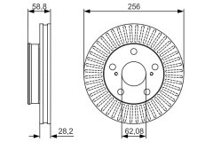 BOSCH 0986479152 — Disc de frână