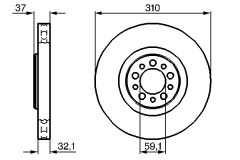 BOSCH 0986479168 — Disc de frână