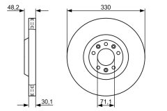 BOSCH 0986479192 — Disc de frână