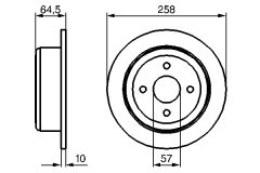 BOSCH 0986479220 — Тормозной диск