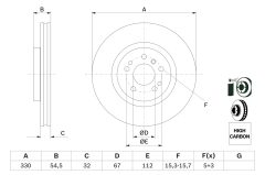 BOSCH 0986479269 — Disc de frână