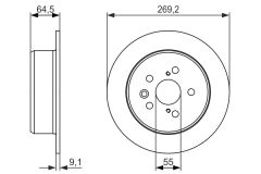 BOSCH 0986479336 — Disc de frână