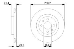 BOSCH 0986479346 — Тормозной диск