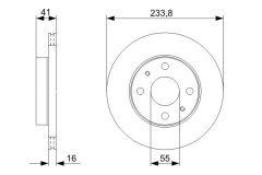 BOSCH 0986479352 — Disc de frână