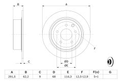 BOSCH 0986479362 — Тормозной диск