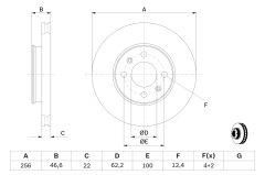 BOSCH 0986479367 — Disc de frână