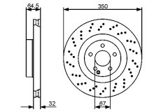 BOSCH 0986479412 — Disc de frână
