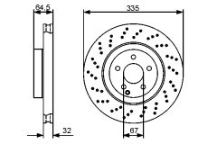 BOSCH 0986479413 — Disc de frână